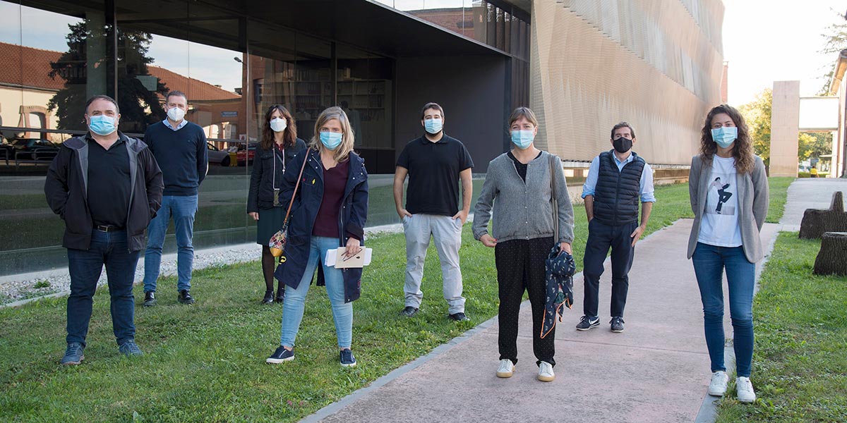 Alfredo Echarte (SNS-O); Jon Navarlaz (iAR); María Sanz de Galdeano (Cein); Fermina Beramendi (SNS-O); Miguel Ángel Llorente (iAR); Valle Molina (SNS-O); Ion Gorriti (Navarrabiomed); y Ana Larrayoz (iAR)