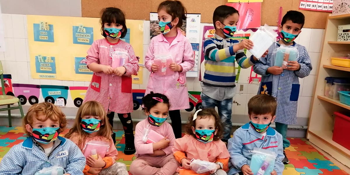 Mascarillas colegio Monteagudo alumnos Infantil