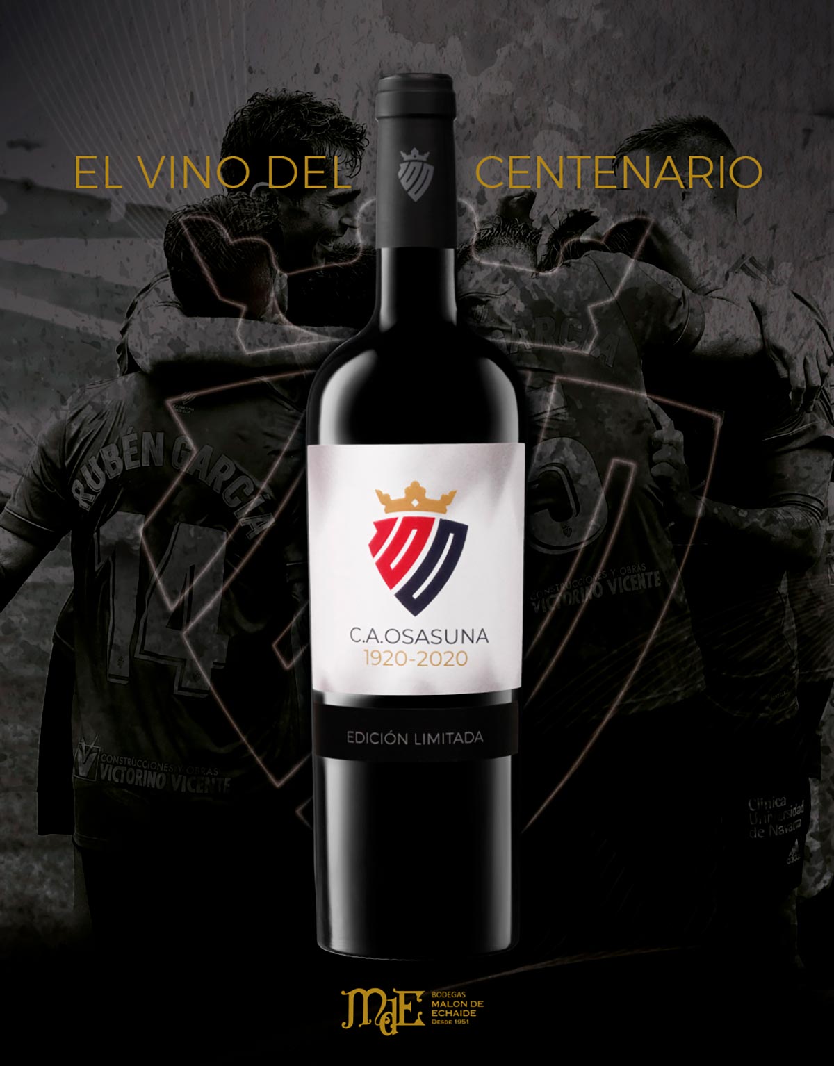 Malón de Echaide, el vino del centenario de Osasuna