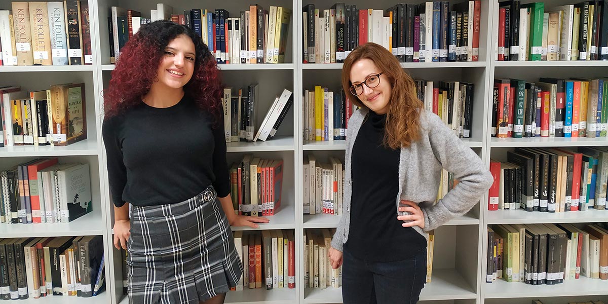 María Lebbardi y su tutora Silvia