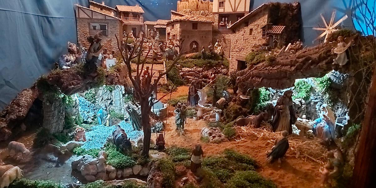Belén escaparate calle Cañete