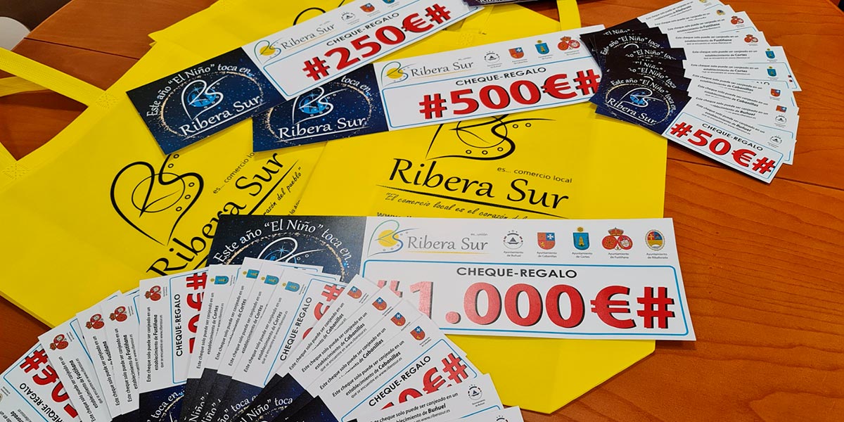 Cheques regalo de la campaña de Navidad de Ribera Sur