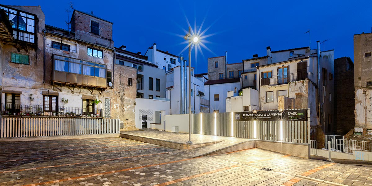 Fachada Casa Maisterrena después plaza Señor Tomás