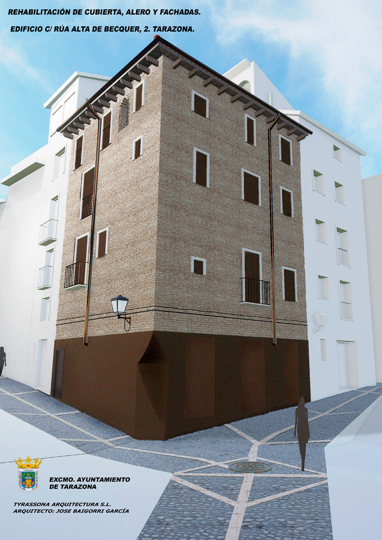 Edificio de la Judería situado en la calle Rúa Alta de Bécquer 2 proyecto