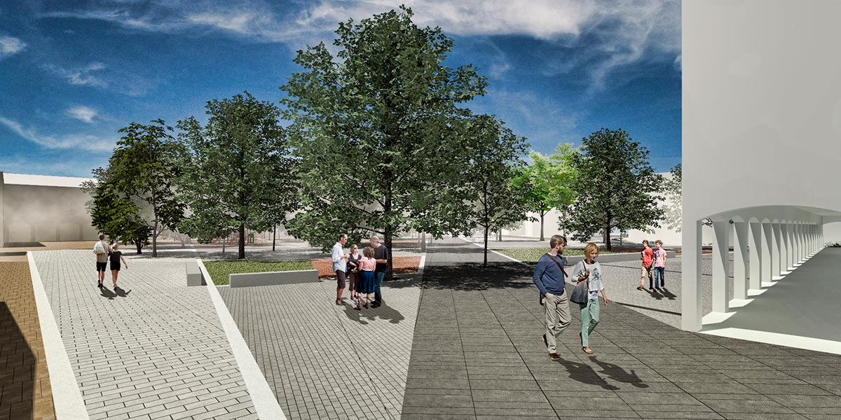 Plaza del Padre Lasa Render-atras