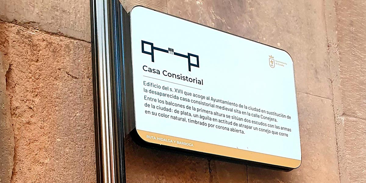 Señal de la Casa Consistorial de Corella