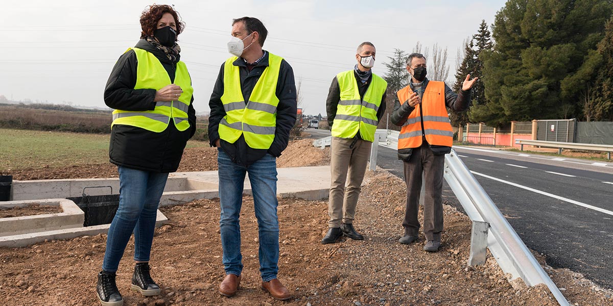De izda a dcha consejera Gómez, Gil, Rebolé y Ranz