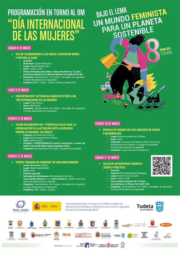 cartel Día Internacional de las Mujeres 2021 en Tudela