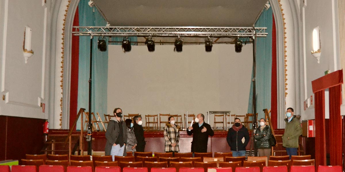 La Comisión de Cultura y Deporte visita el Teatro Cinema Calatrava en Fitero 2