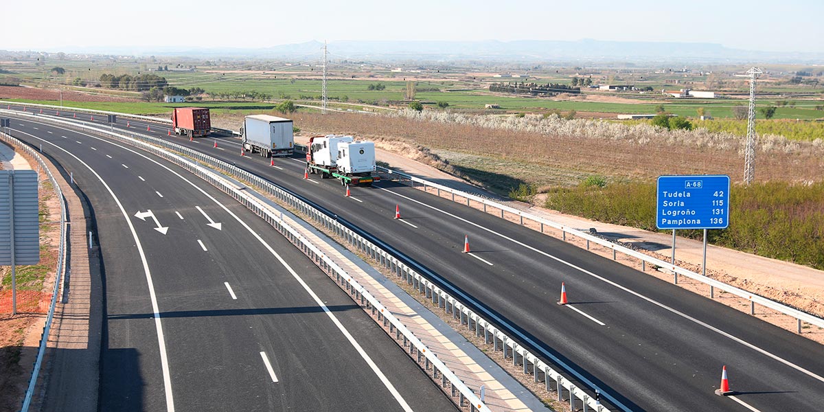 Puesta en servicio de la Autovía A 68, tramo Figueruelas Gallur