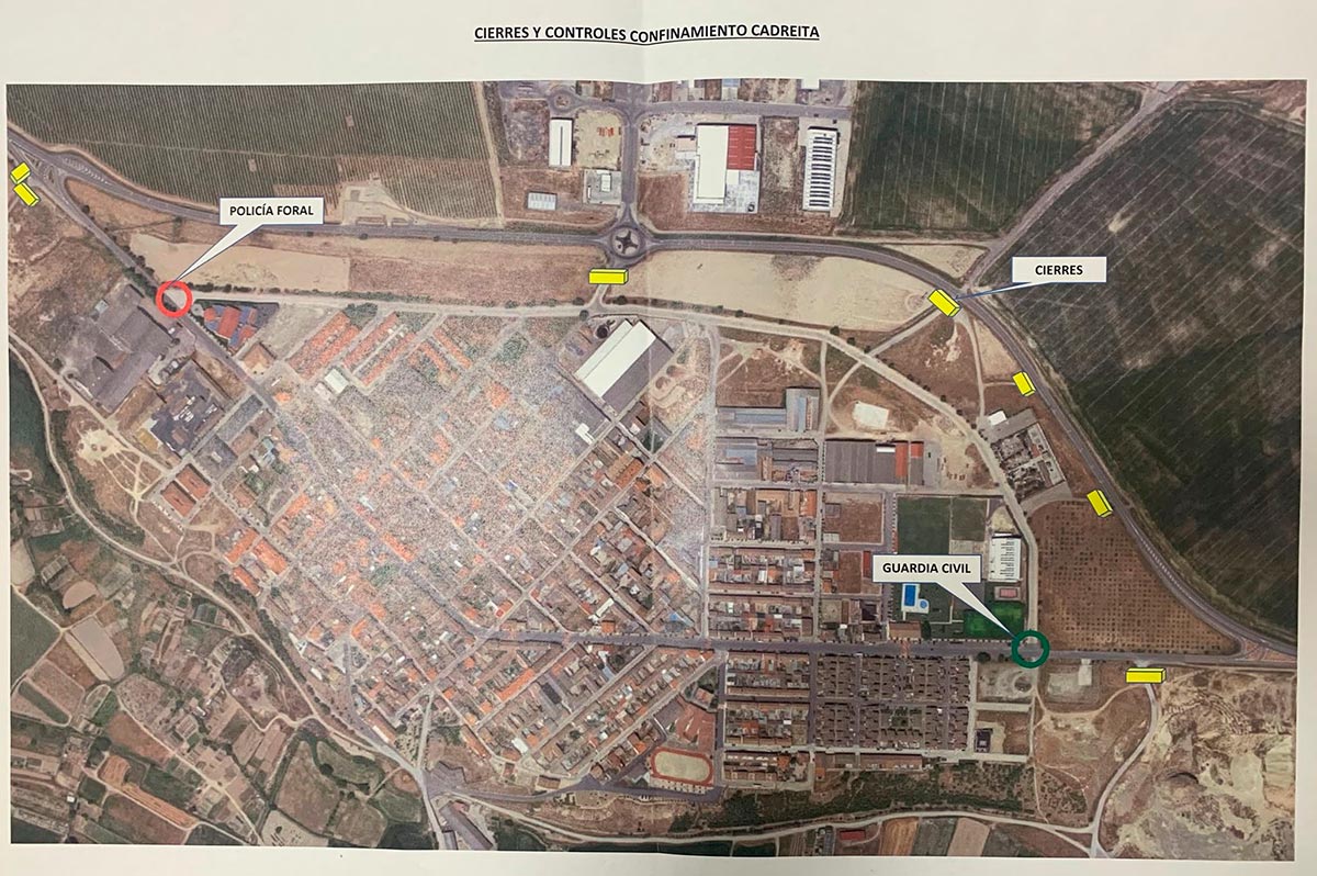 Esquema del cierre perimetral hasta el próximo jueves 22 de abril