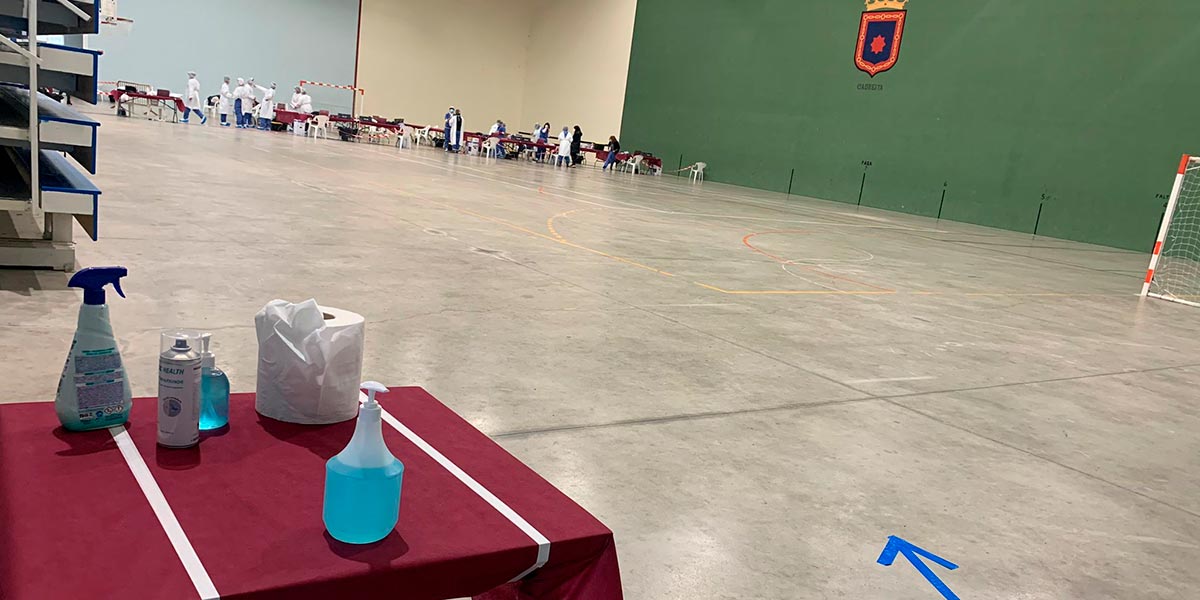 Todo preparado para el cribado masivo en Cadreita 1