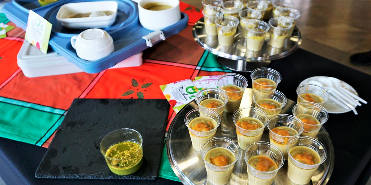 Uno de los platos de verduras que han podido degustar las personas ingresadas en el centro hospitalario