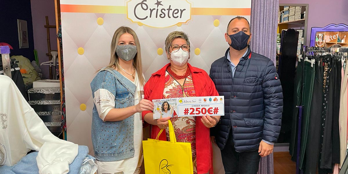 A Mari Carmen Gil García, de Fustiñana, la suerte se la dio el código recibido por su compra en Crister Moda