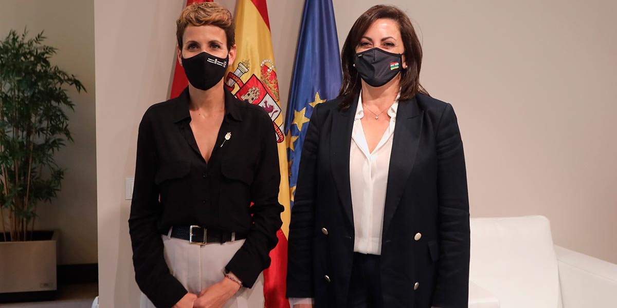 La Presidenta Chivite y la presidenta de La Rioja, Andreu