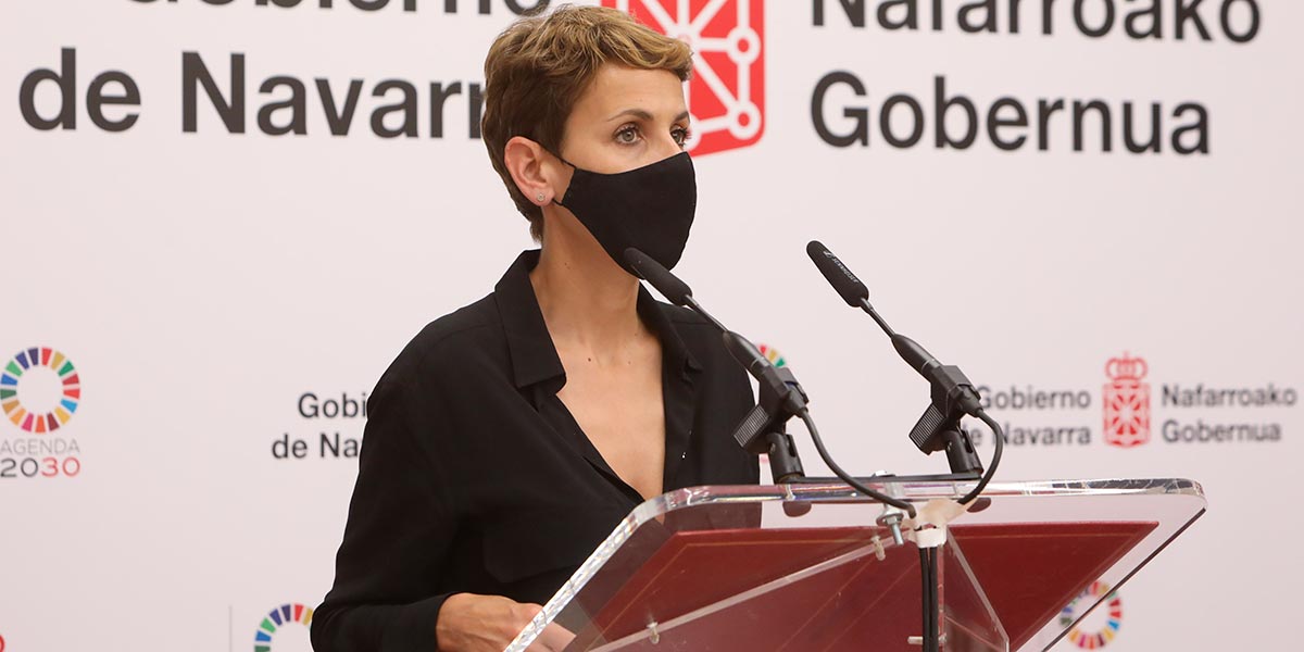 La Presidenta Chivite comparece ante los medios