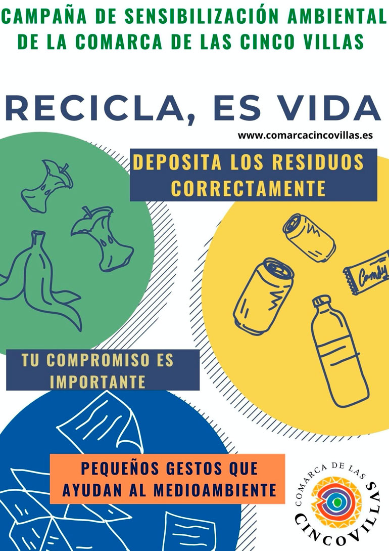 Cartel de la campaña ‘Recicla, es vida’