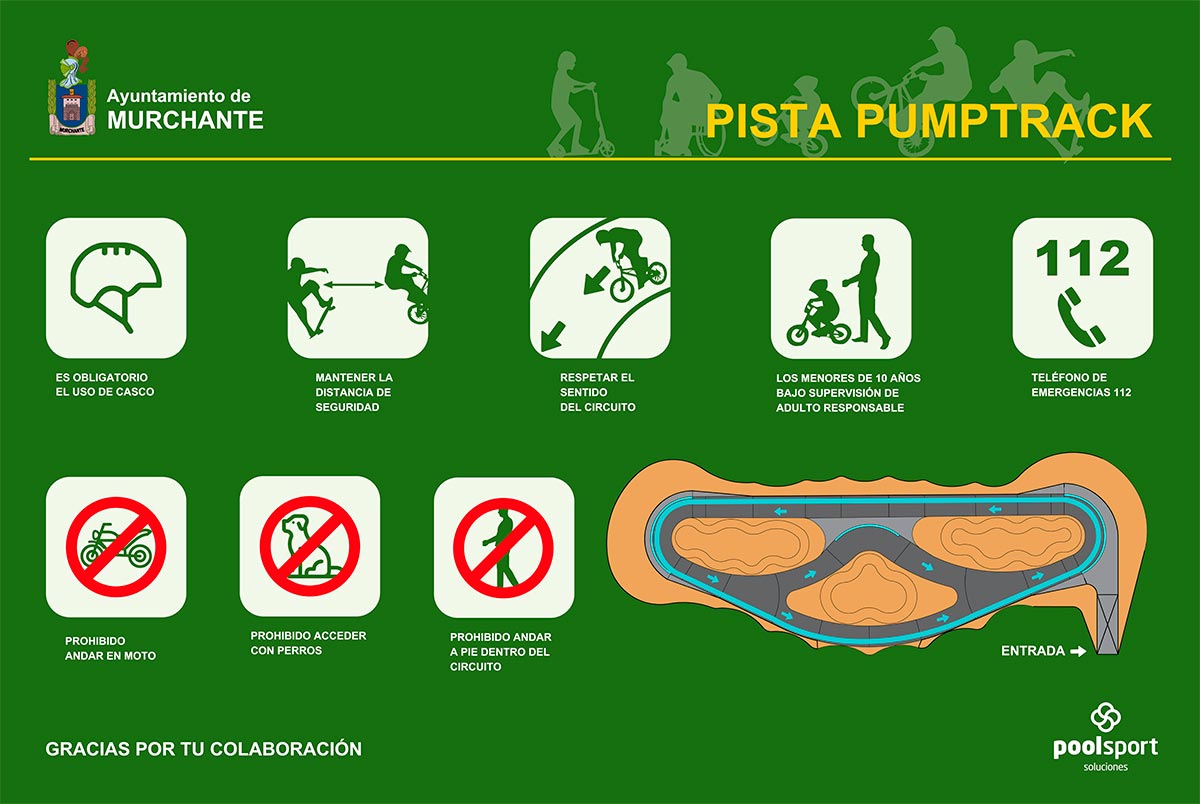 Cartel normas Pumptrack