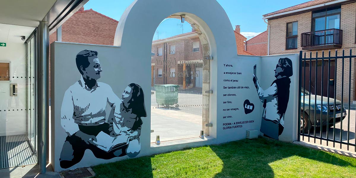 Un mural del misterioso artista LKN, en Ablitas 1