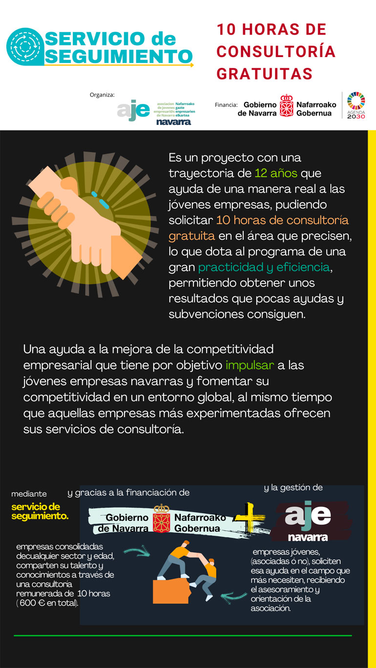 AJE Navarra reactiva las ayudas del Servicio de Seguimiento 1