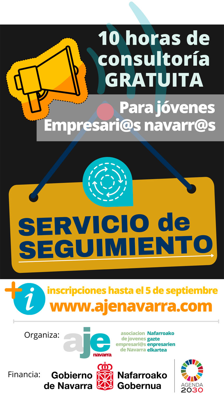 AJE Navarra reactiva las ayudas del Servicio de Seguimiento