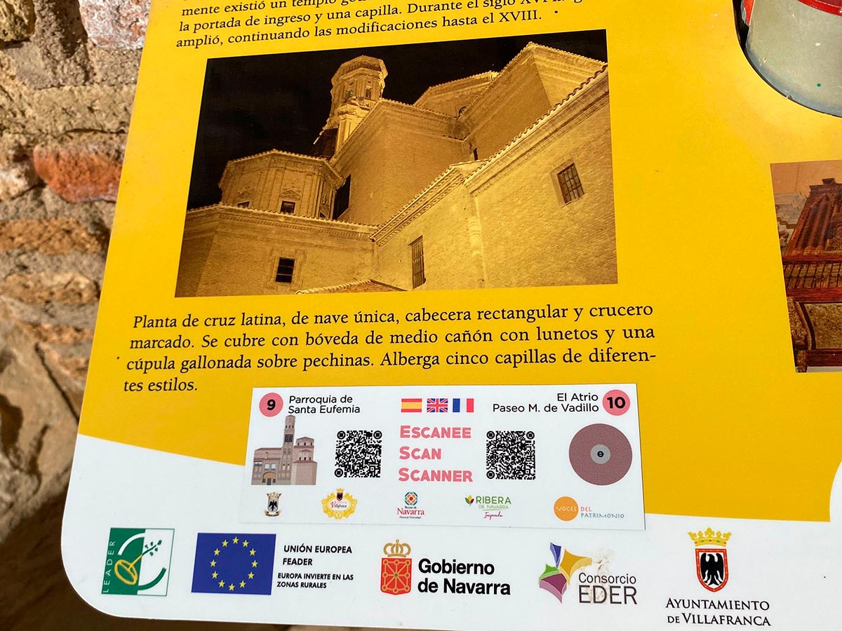 Códigos QR para la difusión del Barroco de Villafranca 3