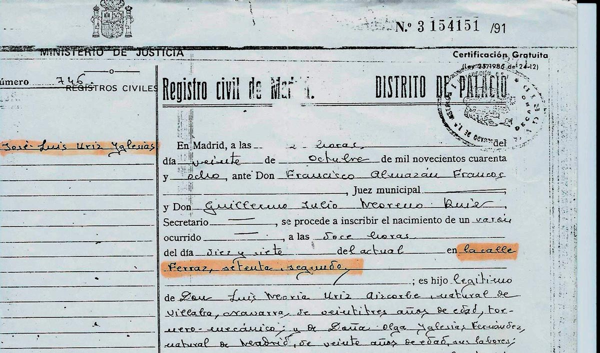 José Luis Úriz Iglesias en Ferraz 2