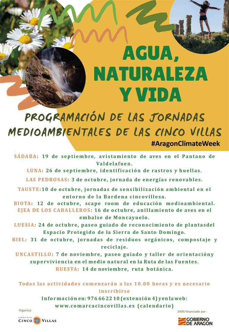 Jornadas Medioambientales ‘Agua, naturaleza y vida’ de las Cinco Villas