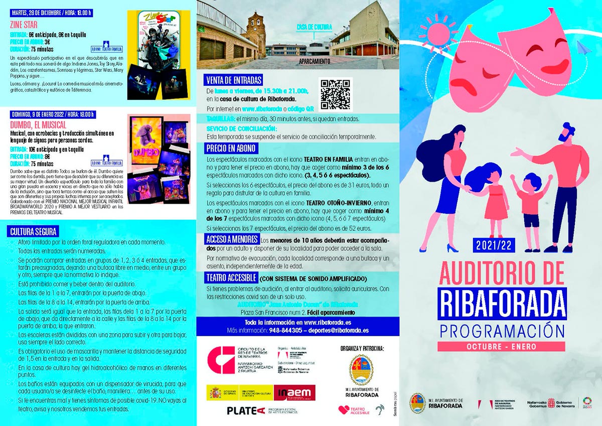Programación octubre-enero del Auditorio de Ribaforada 1