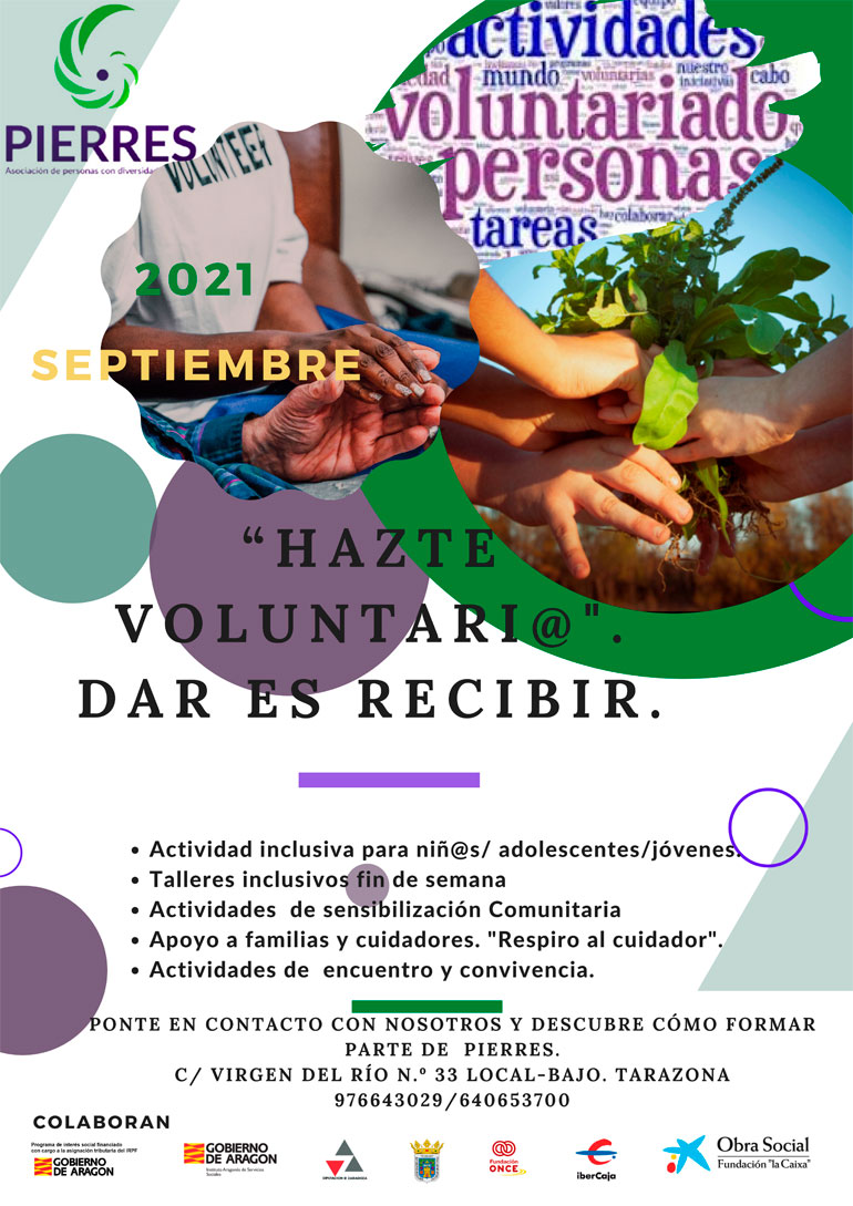 Cartel voluntariado Pierres