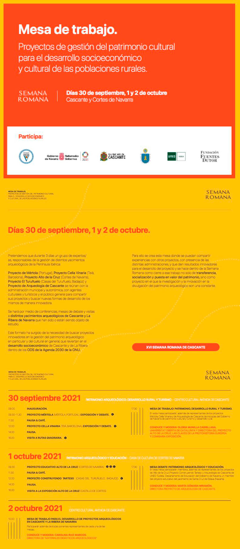 Programa Encuentros Patrimonio Arqueológico