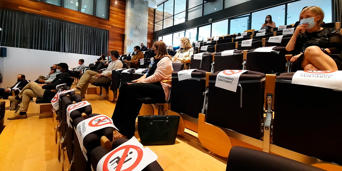 Asistentes a la presentación del Plan de Atracción de Empresas y Desarrollo Económico de Tudela
