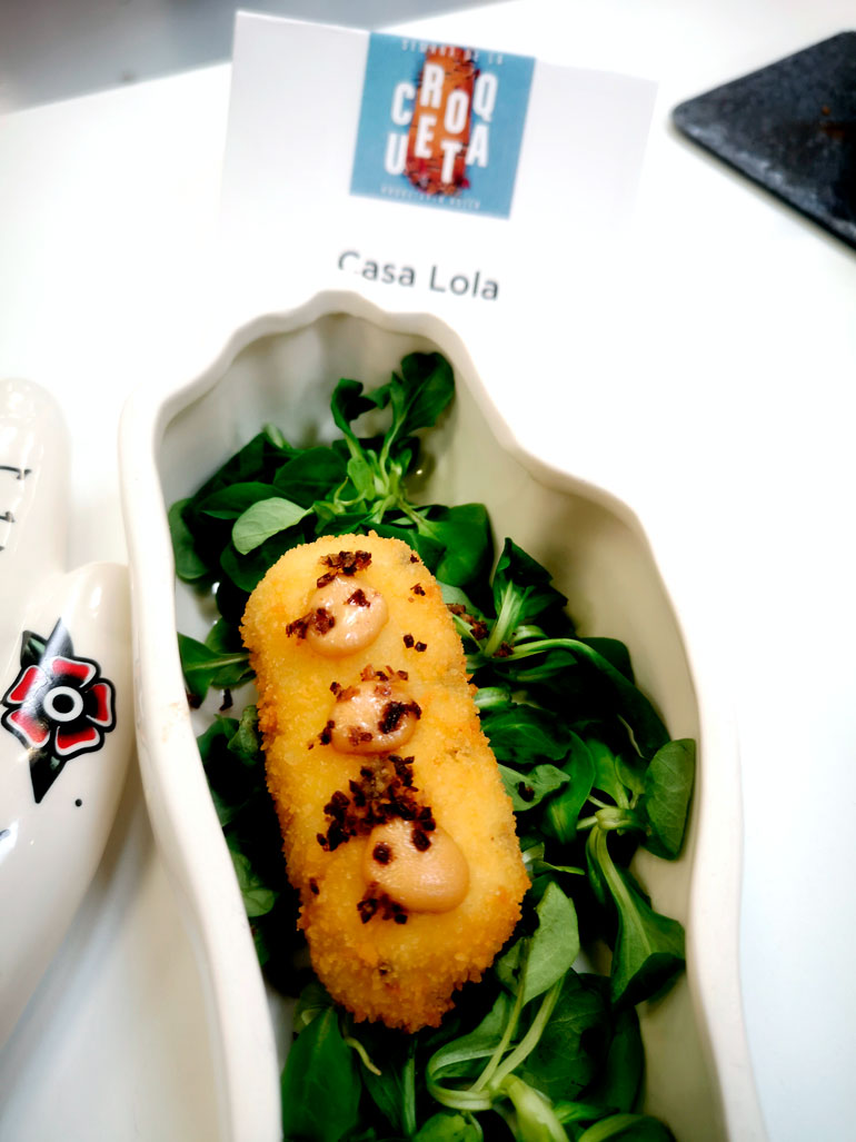 Croqueta Thececina, de Casa Lola