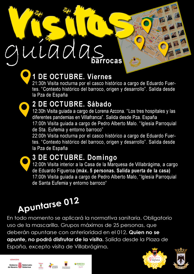 Villafranca Barroca 2021 visitas guiadas