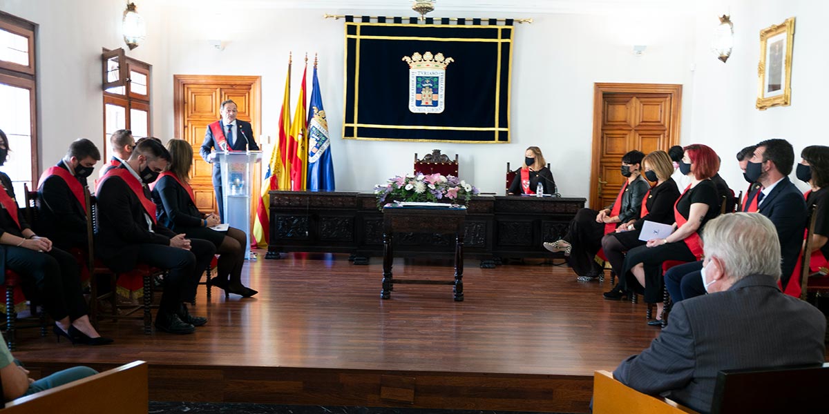 El alcade de Tarazona, Luis José Arrechea, pronunció unas palabras