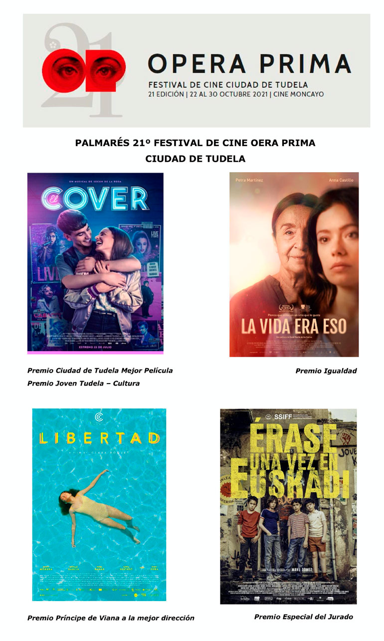 Palmarés de la 21 edición del festival de cine Opera Prima de Tudela