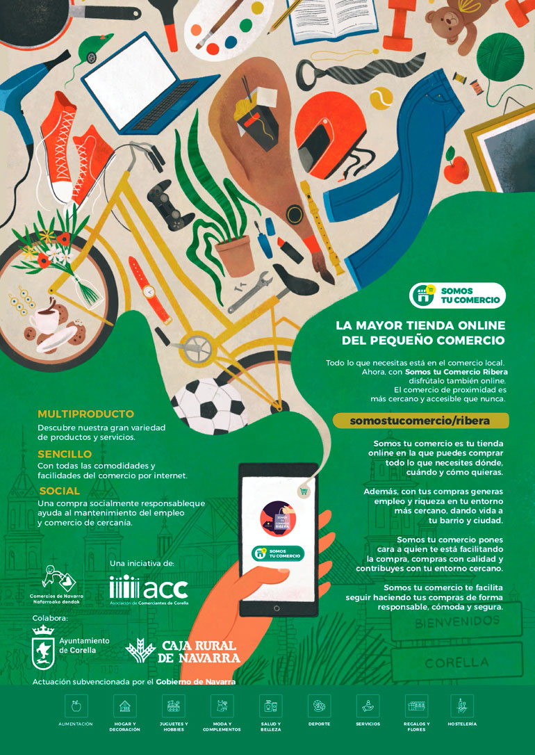Cartel de la nueva plataforma Somos tu comercio de la ACC