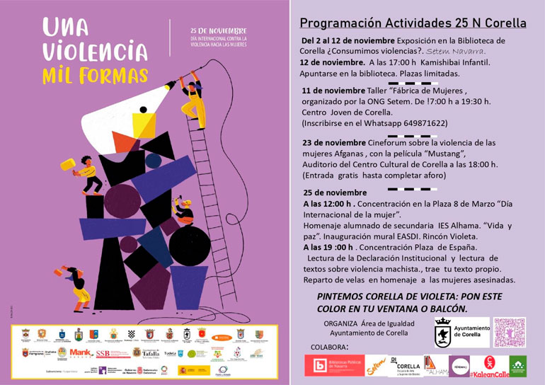 Día Internacional contra la Violencia hacia las Mujeres 2021 en Corella