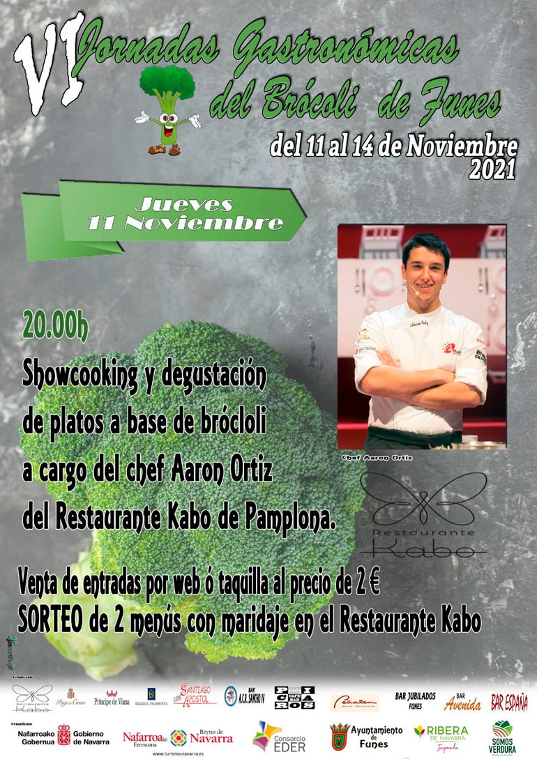 VI Jornadas gastronómicas del Brócoli de Funes showcooking