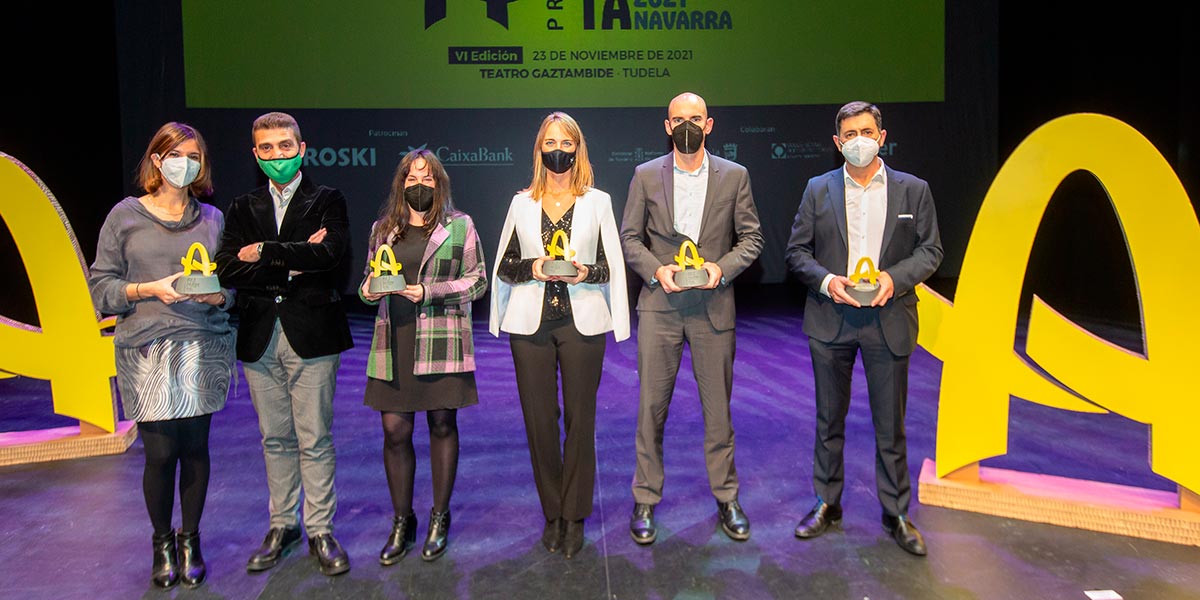Los VI Premios Alimenta Navarra fueron entregados en el Teatro Gaztambide de Tudela premiados