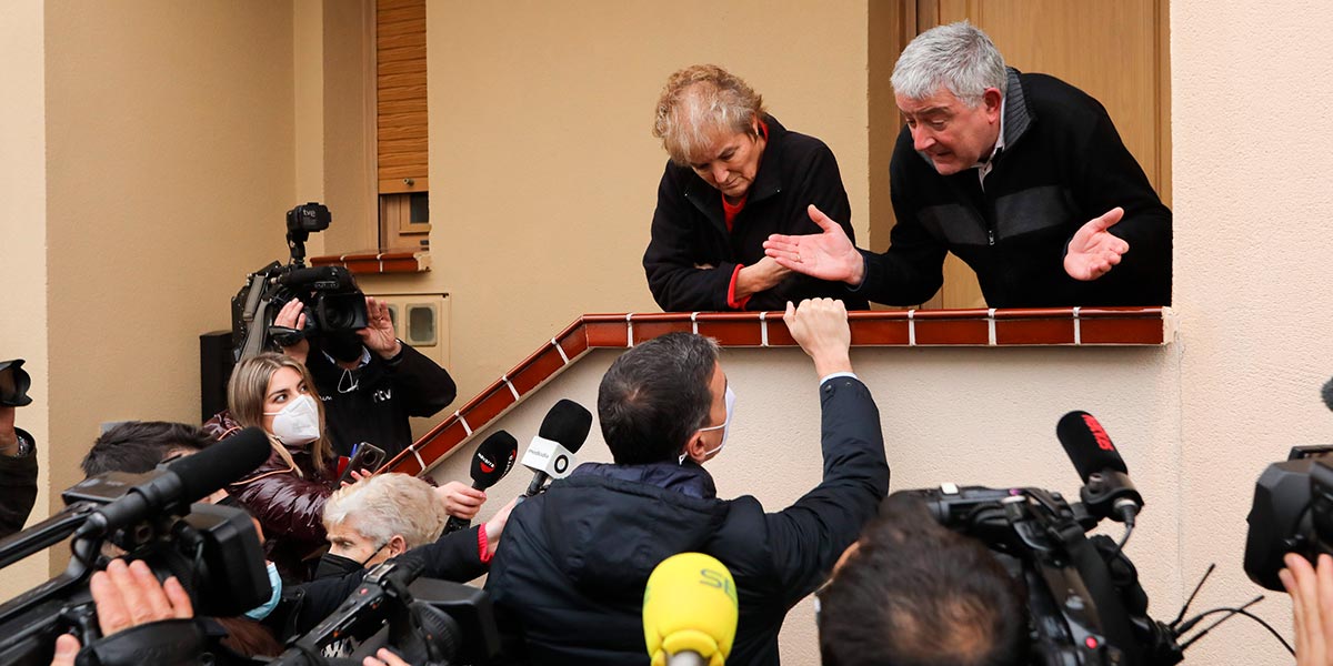 Una pareja traslada al Presidente sus inquietudes
