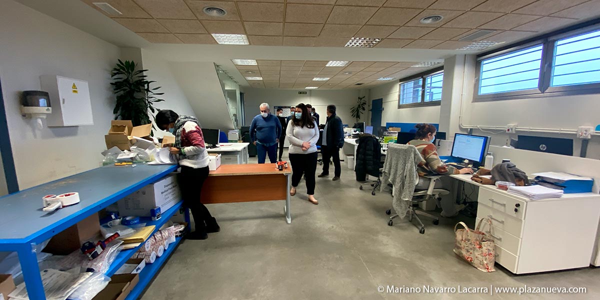 En la inauguración del día 16 el equipo directivo giró visita a las instalaciones