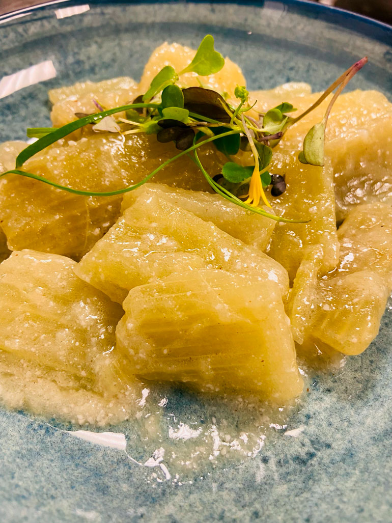 TOPERO Cardo salsa almendras