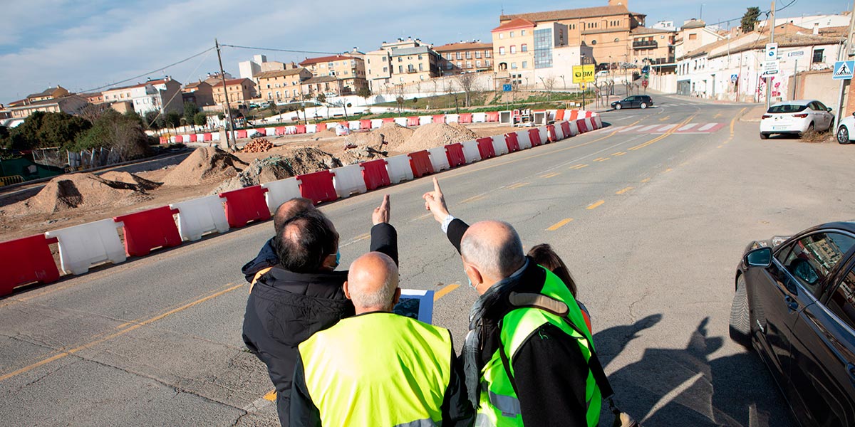 Un momento de comprobación de las obras