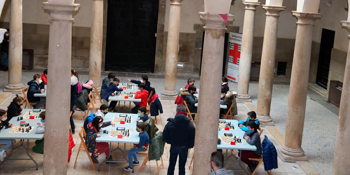 El Palacio de los Castejones de Ágreda fue el escenario deI torneo infantil de ajedrez