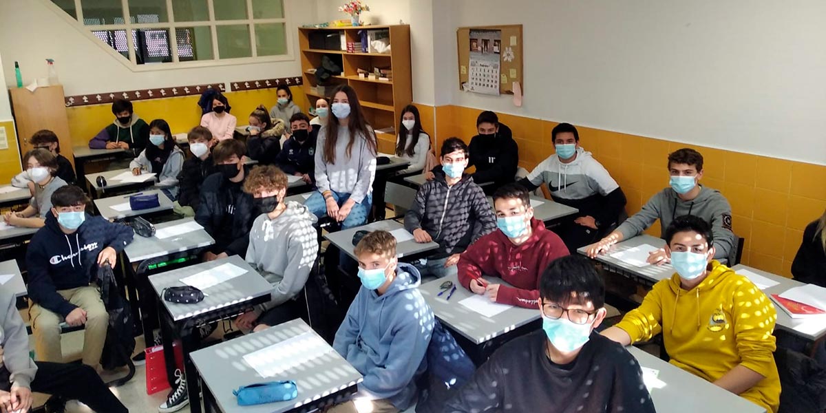Laura Ferraz la alumna de la Anunciata que estudiará en Estados Unidos con su clase
