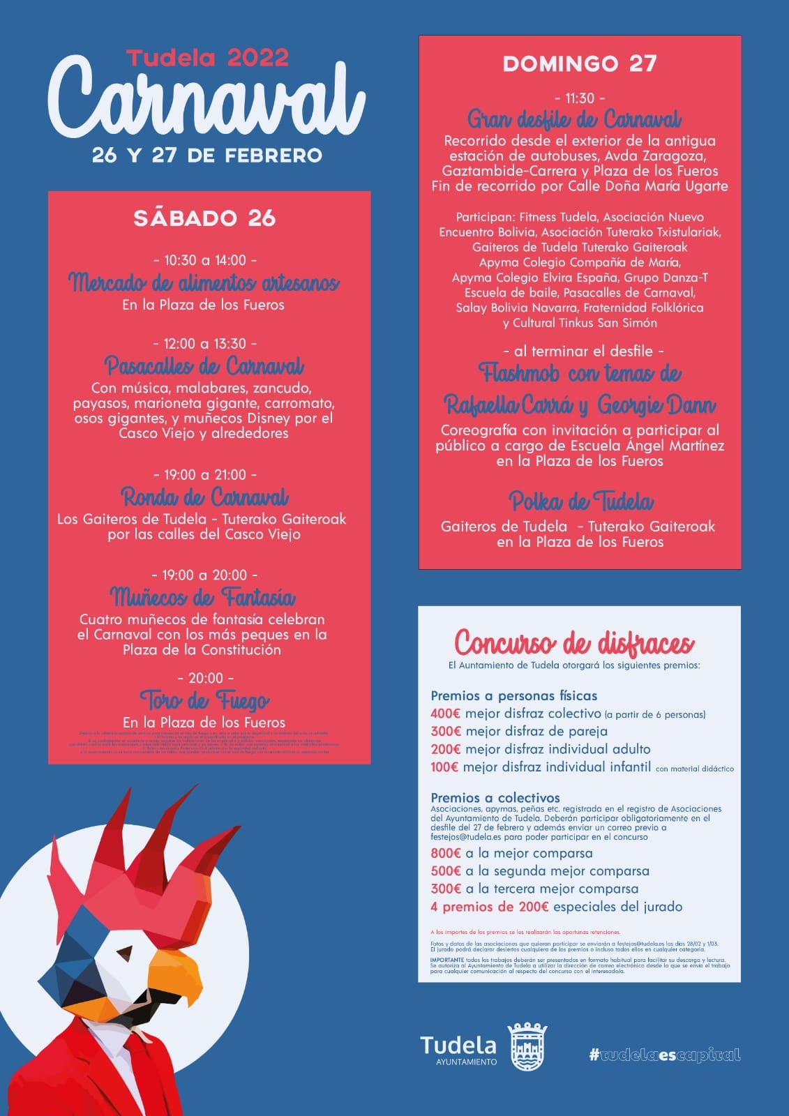 Carnaval 2022 en Tudela programa