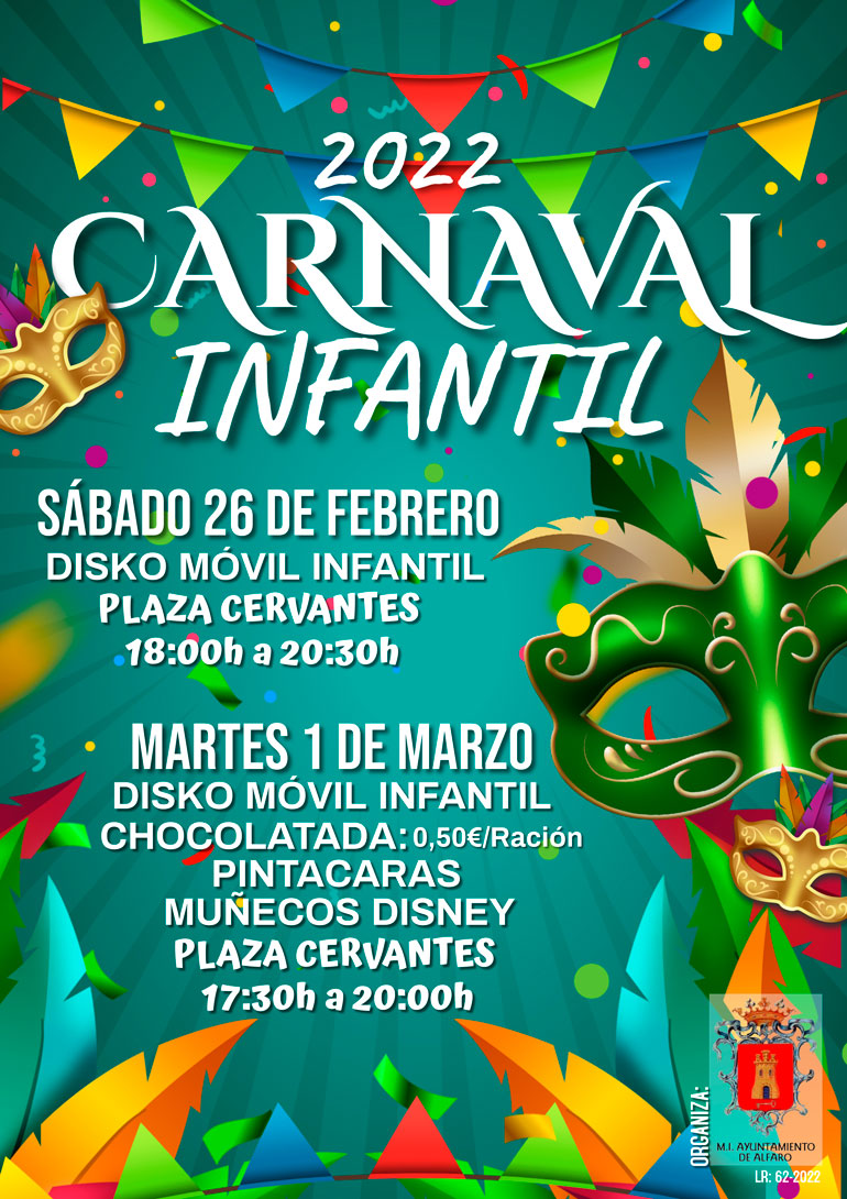 Carnaval infantil 2022 en Alfaro