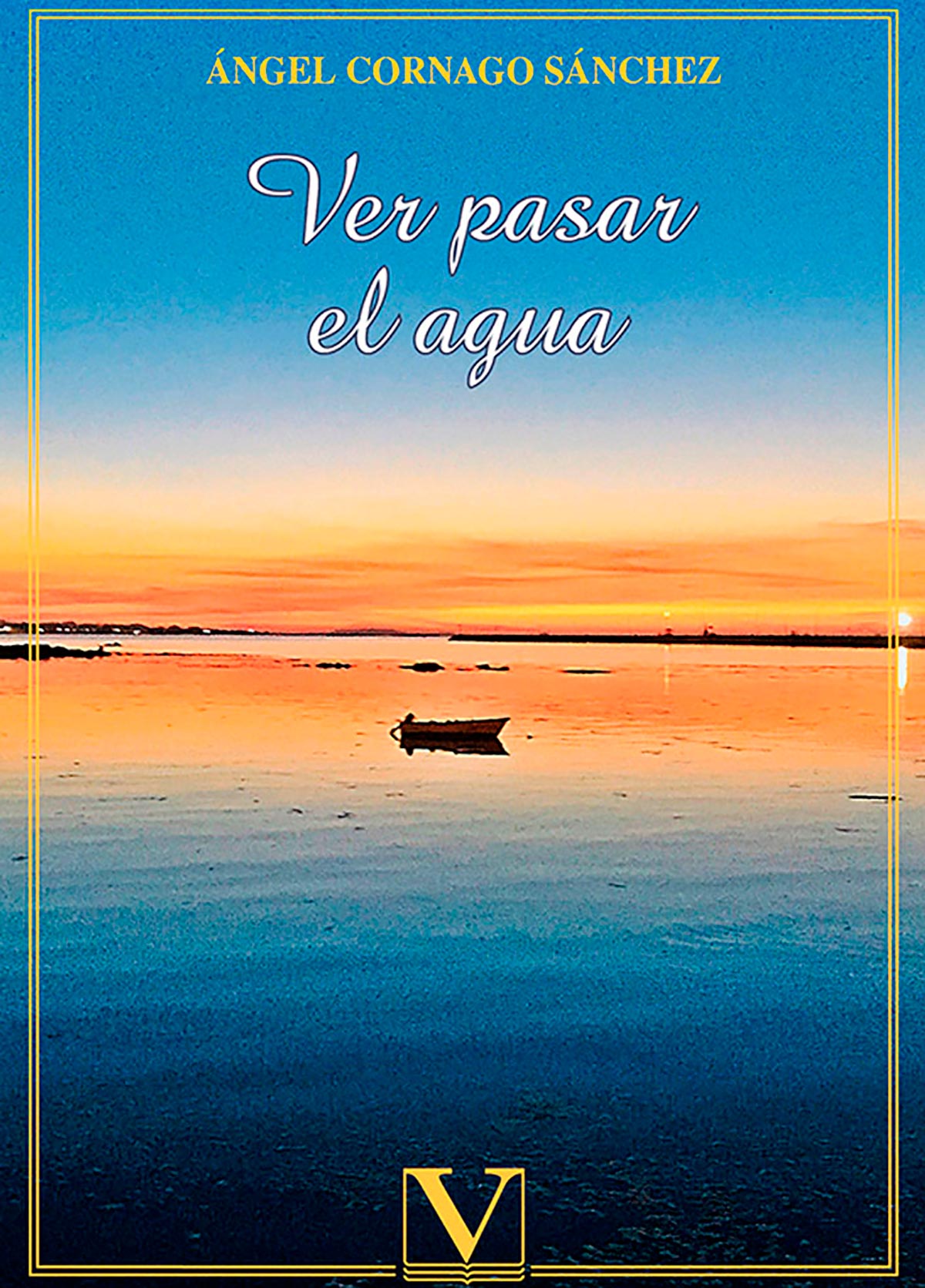 Portada del poemario Ver pasar el agua de Ángel Cornago Sánchez