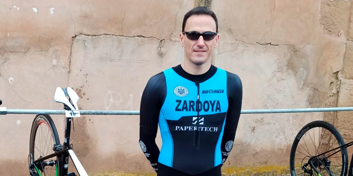 Rodrigo Zardoya acudió a Berceo para participar en el duatlón distancia Supersprint